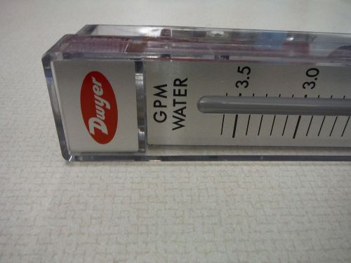 Dwyer Rate Master GPM Water Gauge Scale Flow Meter .5-3.5