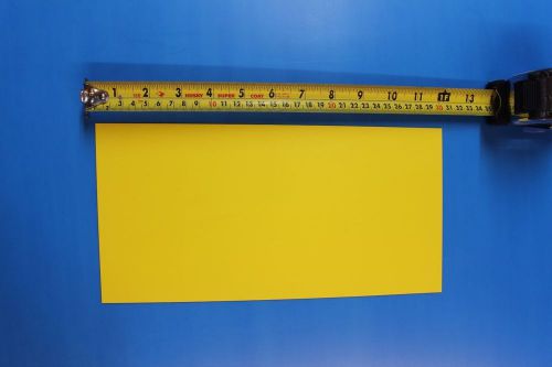 YELLOW POLYSTYRENE PLASTIC SHEET .015&#034; X 6&#034; X 12&#034;  LIGHT DIFFUSING LOT OF 10