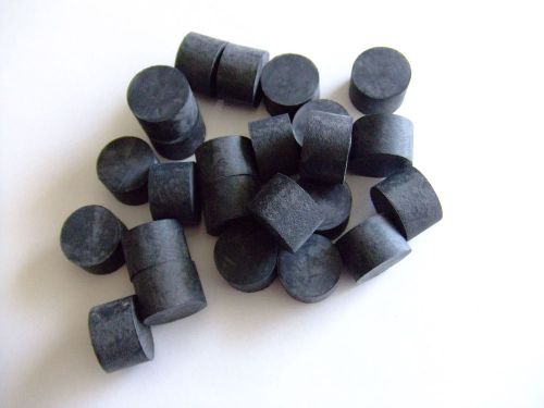 EPDM RUBBER - ROUND BUSHING MATERIAL 13/16&#034; DIAMETER X 9/16&#034; LONG (Lot of 25)