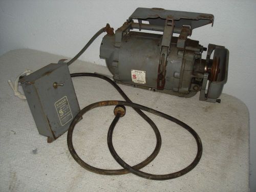 SINGER SEWING MACHINE 1/2 HP CLUTCH MOTOR TRANSMITTER 5.65 AMP 3500 RPM 120V VG!