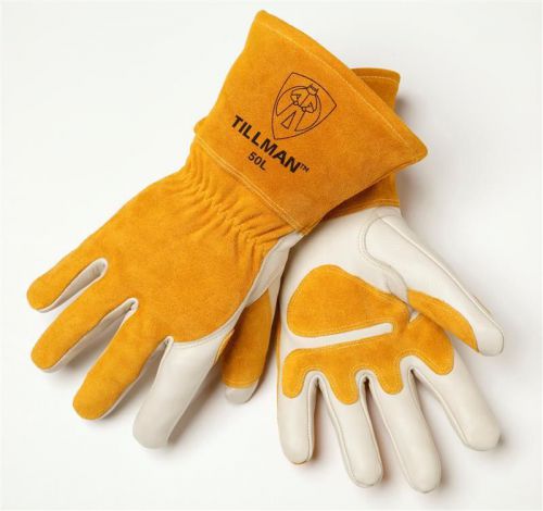 Tillman 50LL Top Cowhide MIG Gloves 4&#034; Cuff Fleece Lined Left Hand Only, Large