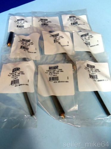 Genuine heliarc 41v24 long tig torch cap, lot of 9, new in bag sealed for sale