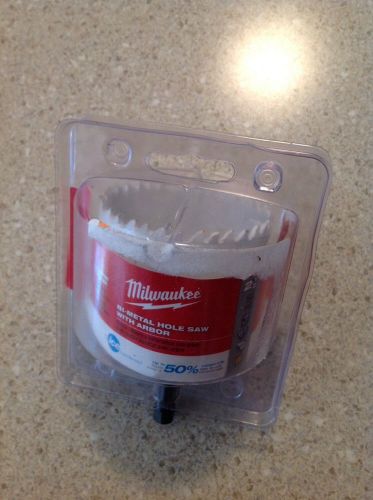 Milwaukee 49-56-9669 2-1/2 in. Ice Hardened Bi-Metal Hole Saw; 3/8 in. Arbor