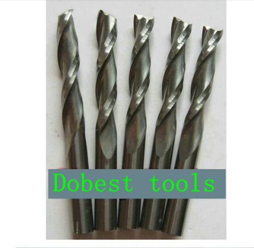 5pcs double flute spiral CNC router bits 6mm 42mm