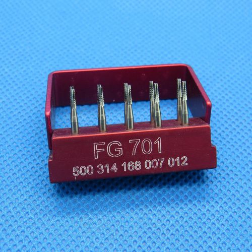 10 SBT Dental Carbide burs FG 701# For High speed Handpiece With Bur Block