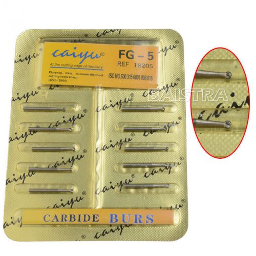 Dental tungsten steel carbide burs for high speed handpiece fg-5 for sale