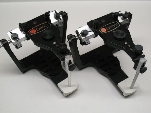 2 X DENAR OMNI TRACK SEMI ADJUSTABLE DENTAL ARTICULATOR S  TRACK II INSERTS