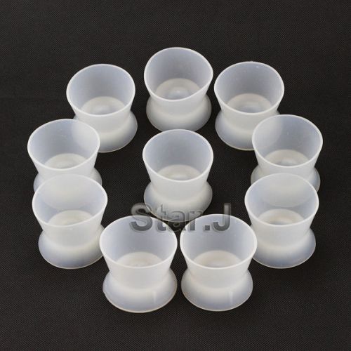 10pcs New Dental Lab Flexible Silicone Dappen Dish Mixing Bowl Cup 80ml