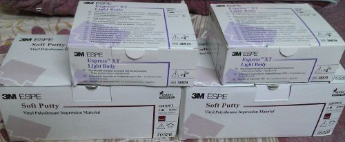 2 x 3m espe soft putty + express xt light body cartridge - complete set for sale