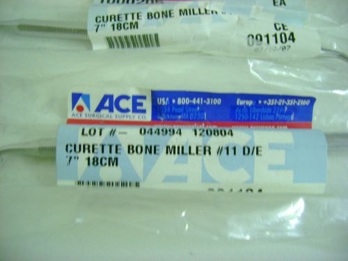 Lot of 5 Curette Bone Miller #11 +