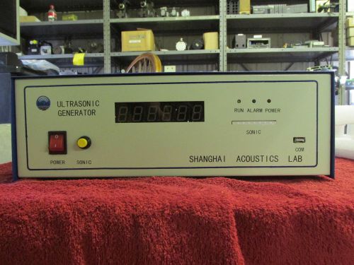 ULTRASONIC GENERATOR SHANGHAI ACCOUSTICS LAB NEW SURPLUS NO BOX