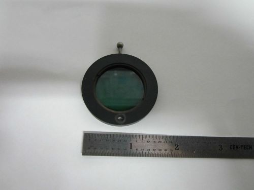 OPTICAL MICROSCOPE PART GREEN FILTER OPTICS BIN#24-51-3