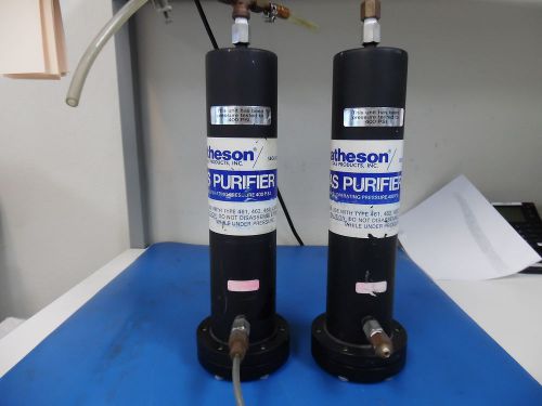 LOT OF 2 MATHESON 460 CARTRIDGE PNEUMATIC AIR GAS PURIFIER 0-400PSI