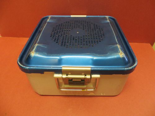 AESCULAP STERILIZATION CONTAINER/CASE  11&#034; x 11&#034; x 5&#034;