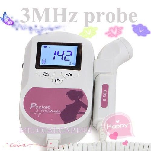 CONTEC,NEW,Pocket Fetal Doppler,Baby Heart Monitor,heart beat,LCD,SONOLINE C1