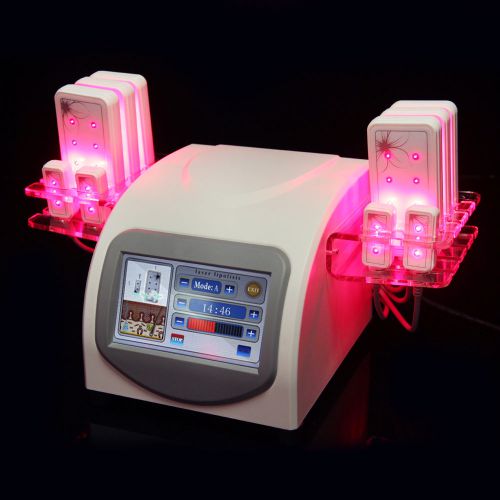 Hot 650nm Diode Lipo Laser 10 Pads Fast Body Contour Cellulite Lipolysis Machine