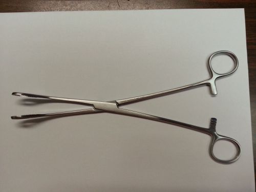 FOERSTER Sponge Forceps, 9-1/2&#034; (24.1 cm), curved, serrated jaw Model NBD7-610