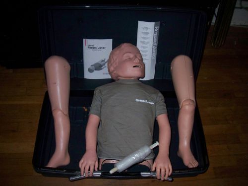 Gently Used Laerdal Resusci Manikin Mannequin Junior Hard Case Wipes Bags