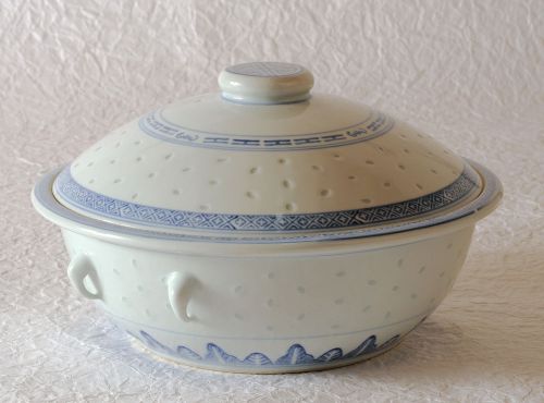 Asian soup serving bowl