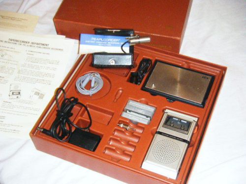 Olympus pearlcorder microcassette, + speaker and microphone must see! for sale