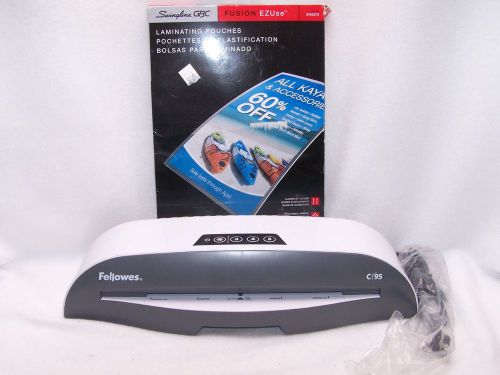 Fellowes laminator c95 jam free home office crafts plus swingline gbc fusion pk. for sale