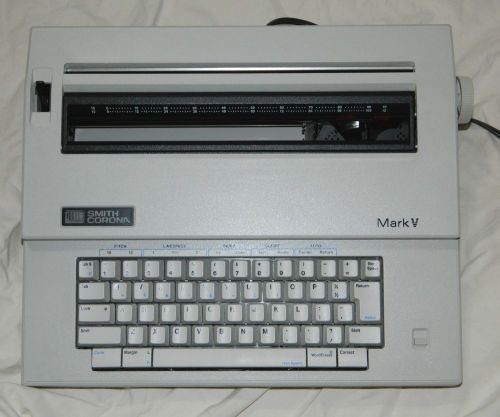 Smith Corona Electronic Typewriter # Mark V with Keyboard Cover!