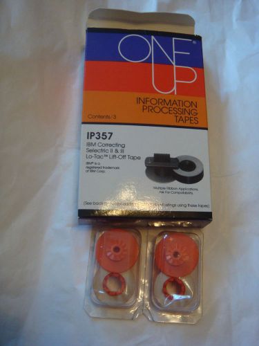 One UP IBM Correcting Selectric II &amp; III Lo-Tac Lift-Off Tape NIP 2 Rolls IP357