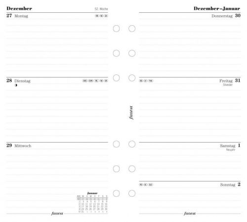 Filofax Kalender 2015 Einlage Personal 6844015 Wochenplan 1W/2S Vertikal Linien