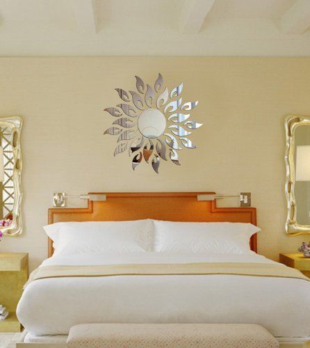 Wall decal decorative art 3d sticker mirror sun sunbursh sunshine living room for sale