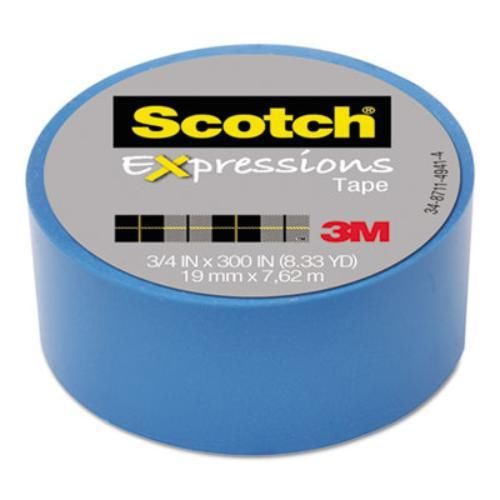 3m c214blu3 expressions magic tape, 3/4&#034; x 300&#034;, medium blue for sale