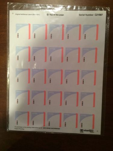 Stamps.com Original NetStamps Postage Label Sheets 50 Labels 2 Sheets SDC-1001