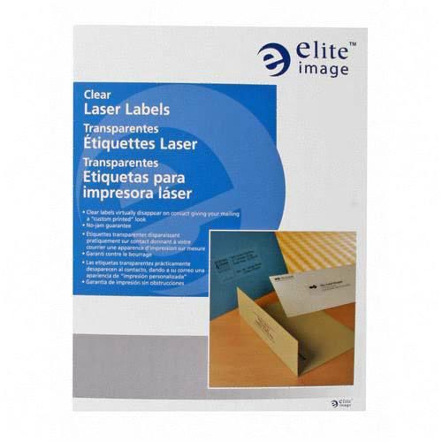 Elite Image Label Laser 1 X 2 3/4 Clear. Sold as 1 Pack