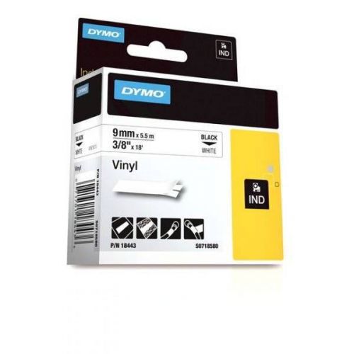 Dymo Rhino RhinoPro Label Industrial Label Tape 18443 Vinyl 3/8 in. x 18 ft.