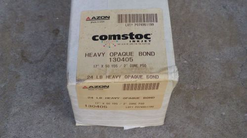 1 roll 24# Heavy Opaque inkjet plotter bond 17&#034; x 150&#039; 2&#034; core 130405 Azon NEW