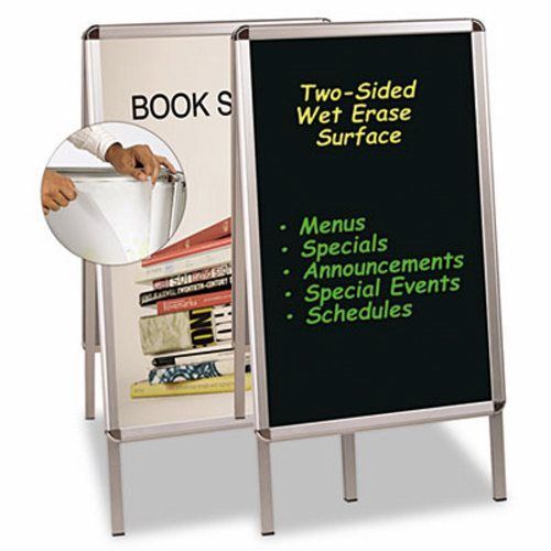 Mastervision Wet Erase Board, 27x34, Black, Aluminum Frame (BVCDKT30505072)