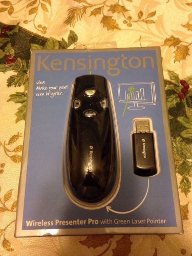 Kensington K72353US Wireless Presenter Pro with Green Laser Pointer