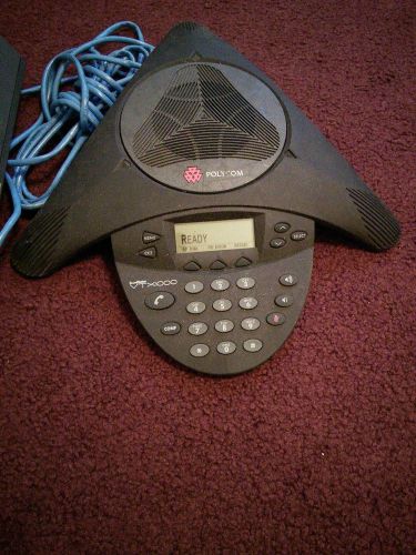 Polycom SoundStation VTX1000 Phone 2201-07142-001 + Power Module