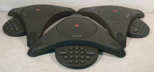 * LOT OF 3 * Polycom Soundstation Conference phone 2201-03308-001 *