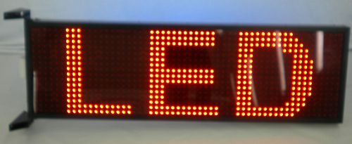 Led laufschrift display 101x52cm rot outdoor zweizeilig temperatur datum uhr for sale