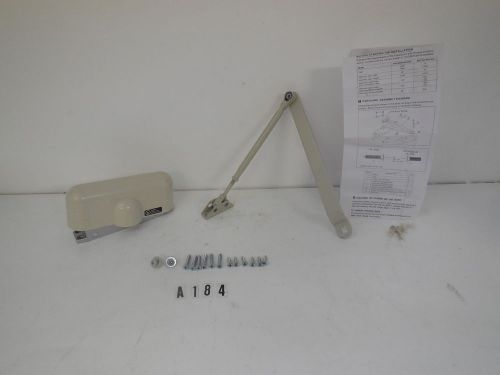 Heavy-duty white residential door closer for sale