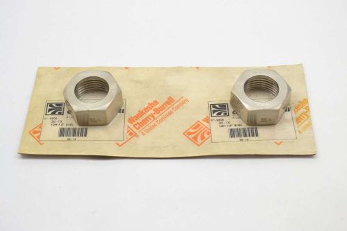 LOT 2 WAUKESHA 36-1X CHERRY BURRELL 13H 1.0IN NPT STAINLESS PIPE HEX NUT B379690