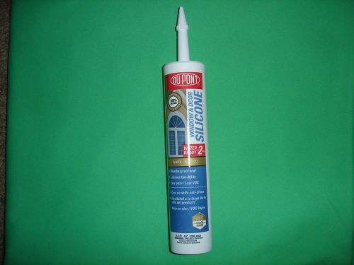 DuPont WHITE Window &amp; Door Silicone Sealant Caulk 119538 (case of 12)