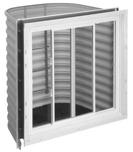 Complete Below Grade Window Set 3021 for 8&#034; Wall