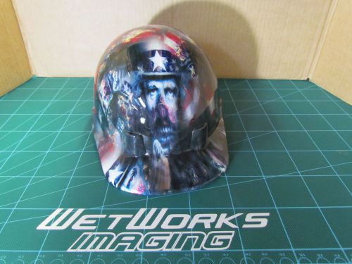 custom hydro dipped hard hats, new design looks killer!!!! uncle sam american