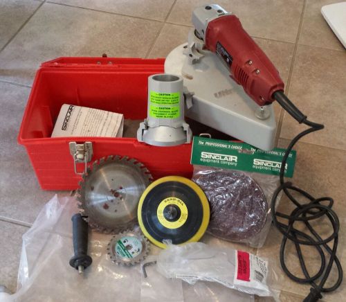 Sinclair Ultra Saw Door Jamb Saw Toe Kick Angle Grinder W/ Case Flooring