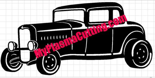 32 Ford Roadster dxf format clip art for CNC cutting