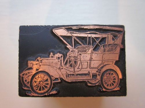 Two printing blocks - C&amp;NW &amp; Brass Era Touring Car - Exc. - NR