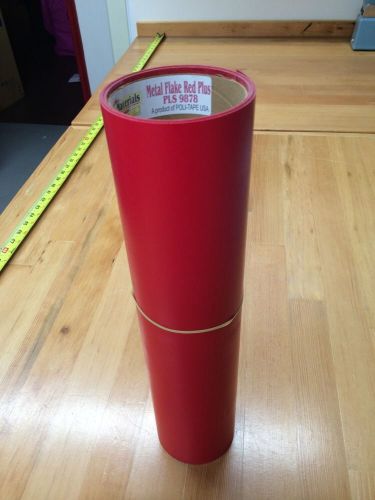 SAVE!  13 feet Thermoflex Plus Metal Flake Red Heat Applied Vinyl