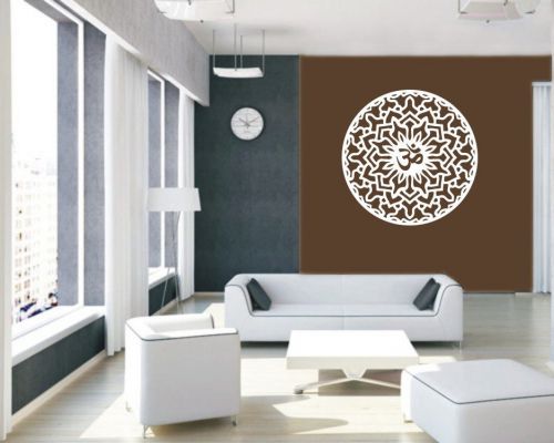 2X OM AUM Symbol Hinduism Sanskrit Spiritual Vinyl Wall Sticker Wall Decal-1328