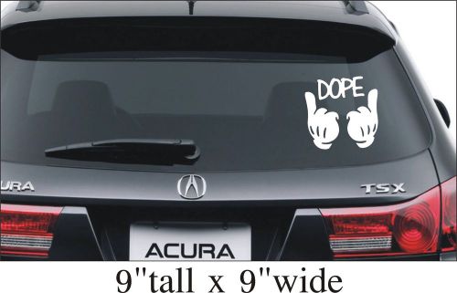 2X Dope Funny Car Truck Bumper Vinyl Sticker Decal Decor Art Gift -1934